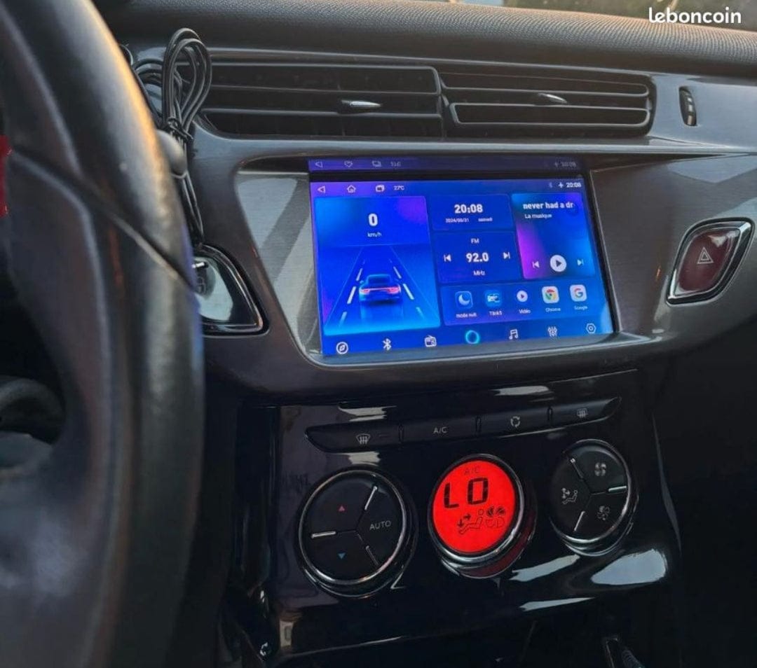 Android 14 Autoradio Multimédia, pour Citroen C3 DS3 2009-2017 9 Pouces 2 Din Écran Tactile Autoradio CarPlay GPS AHD Bluetooth 2G33