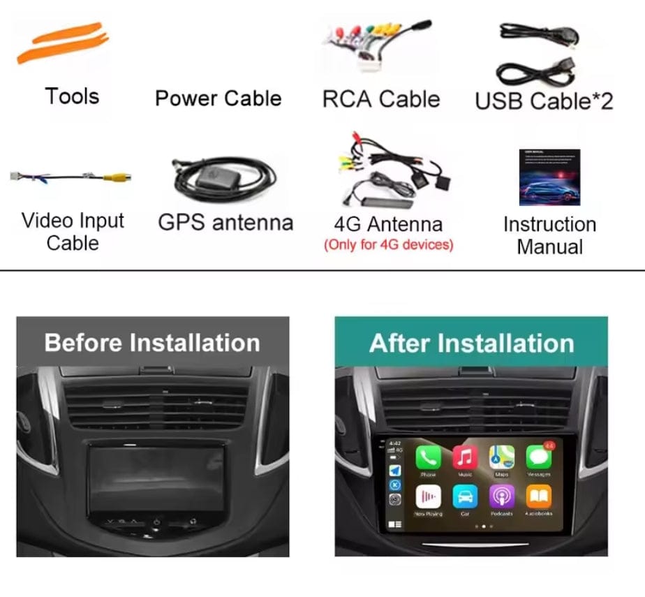 Chevrolet trax 2013-2016 2G32 carplay sans fil Android 13