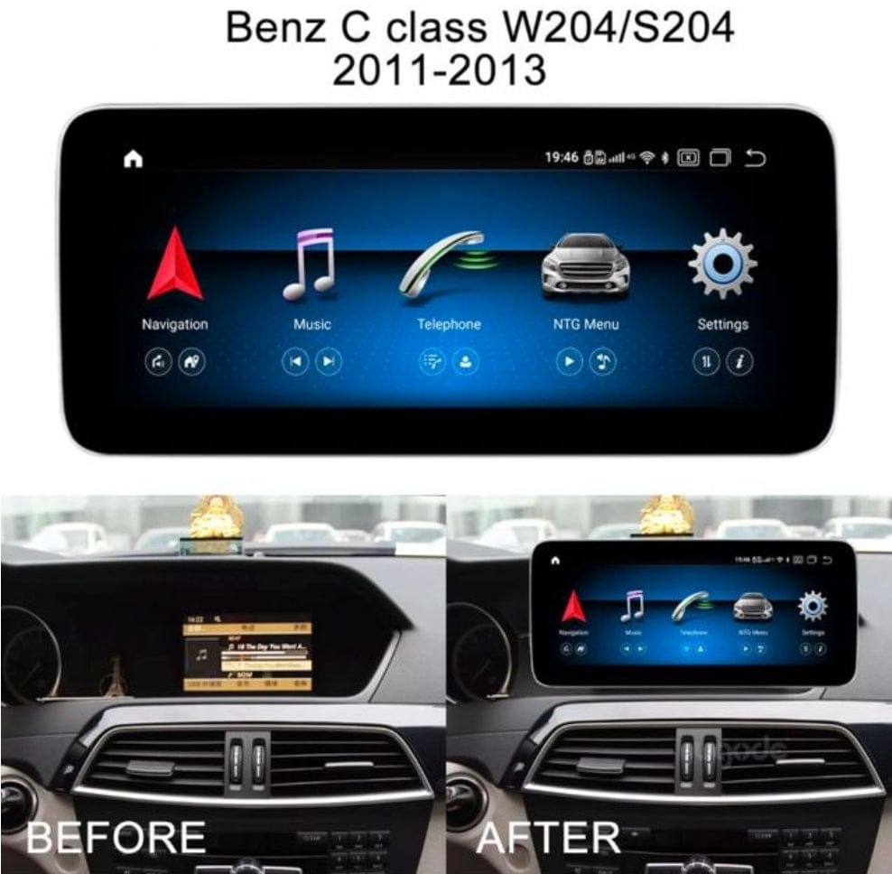 Systemcar67™ Carplay Mercedes classe C W204:2011-2014 4G64