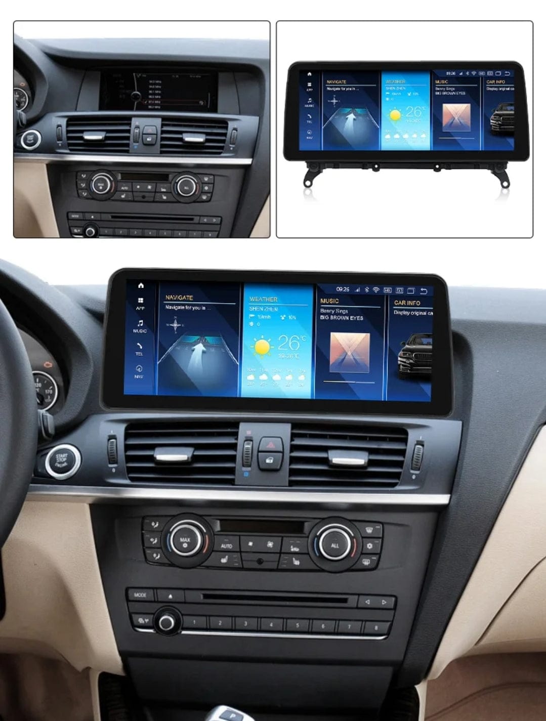 Systemcar67™ Carplay BMW SERIE X3/X4 F25/F26 de 2010 à 2017 système CIC ou NBT