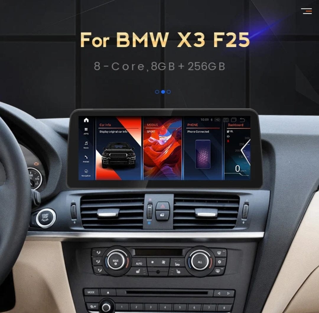 Systemcar67™ Carplay BMW SERIE X3/X4 F25/F26 de 2010 à 2017 système CIC ou NBT