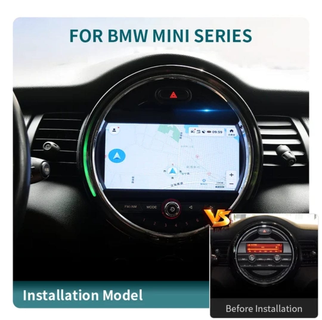 Systemcar67™Carplay Mini Cooper Clubman countryman F55 F56 2015-2017 Android 13 commande navigateur inclus