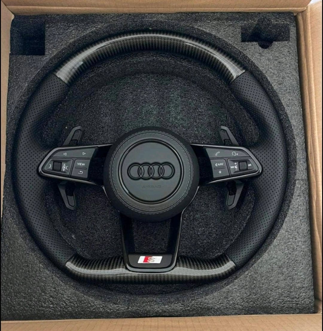 Systemcar67™ Volant Audi Carbone plug-and-play Airbag inclus