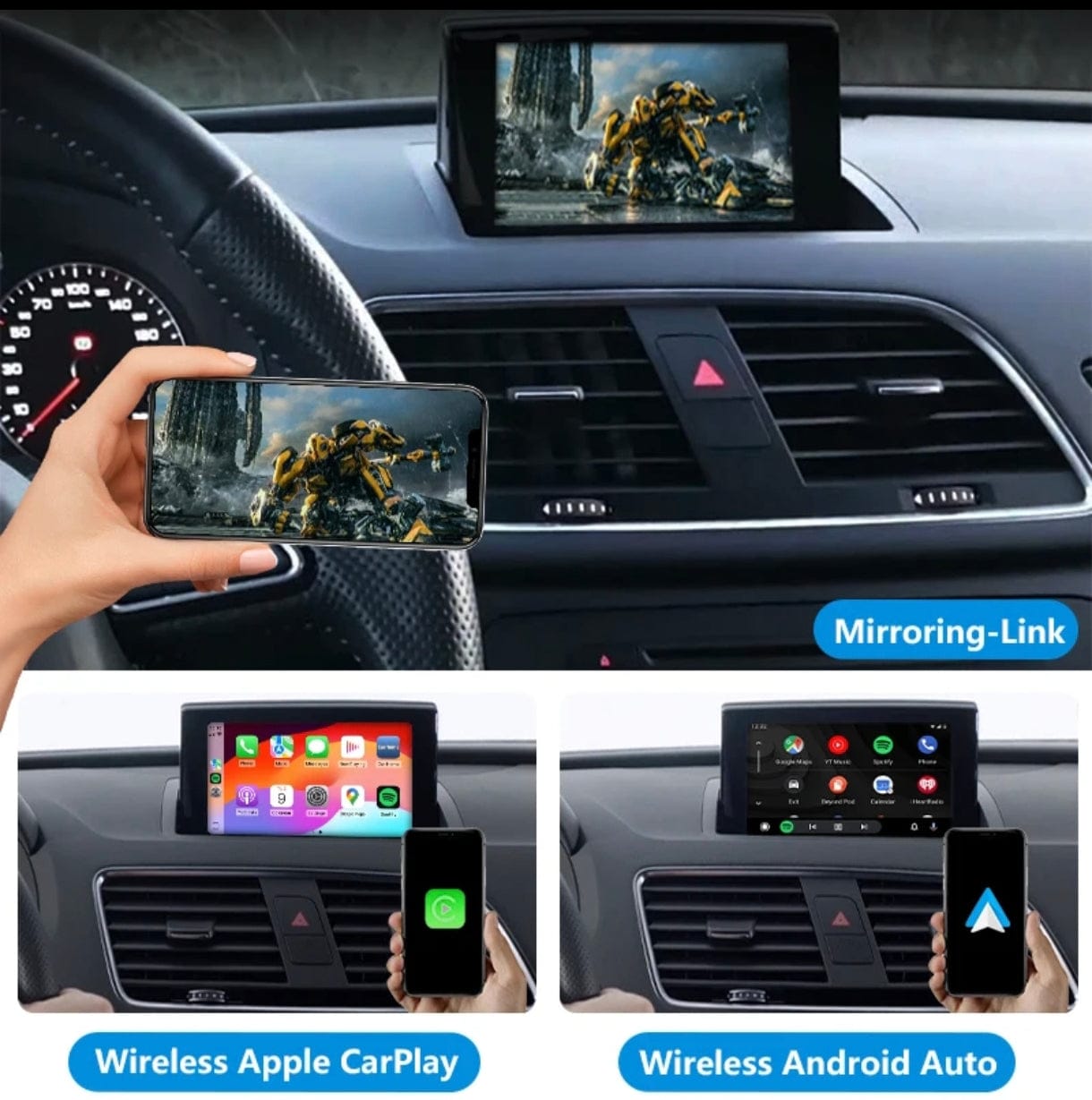 Systemcar67™ Boitier Carplay Audi Q3 2011-2018 Système MMI