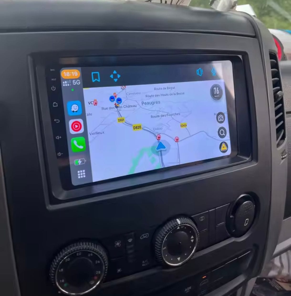 Carplay Mercedes Carplay Classe A B Sprinter A180 A200 Vito Viano Plug and Play 2003-2015