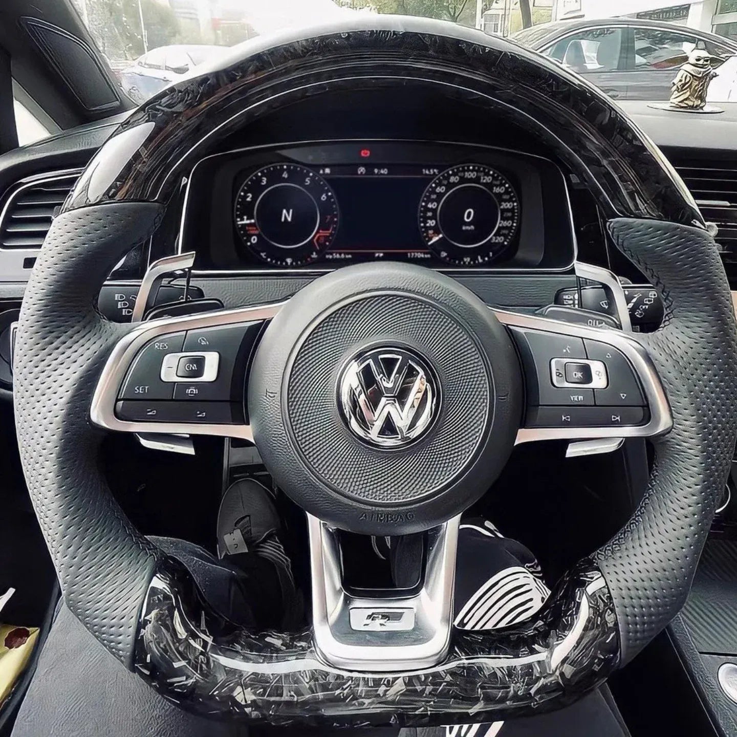 Volant Carbone pour Golf 7 Polo 5 Polo 6 Tiguan t-roc Golf 8 Volkswagen