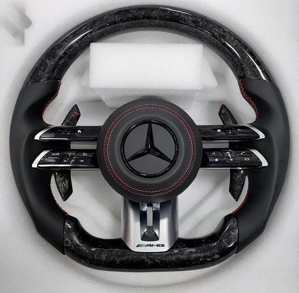 Systemcar67™Volant Mercedes-benz Carbone AMG C63 W205 W204 Amg A45 W176 GLE W253 avec Pallet airbag cls
