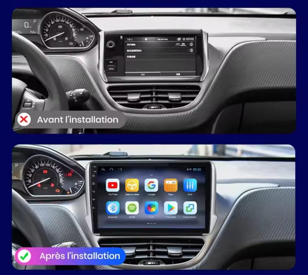 Carplay Peugeot 207 2007-2015 2G32 Caméra inclus