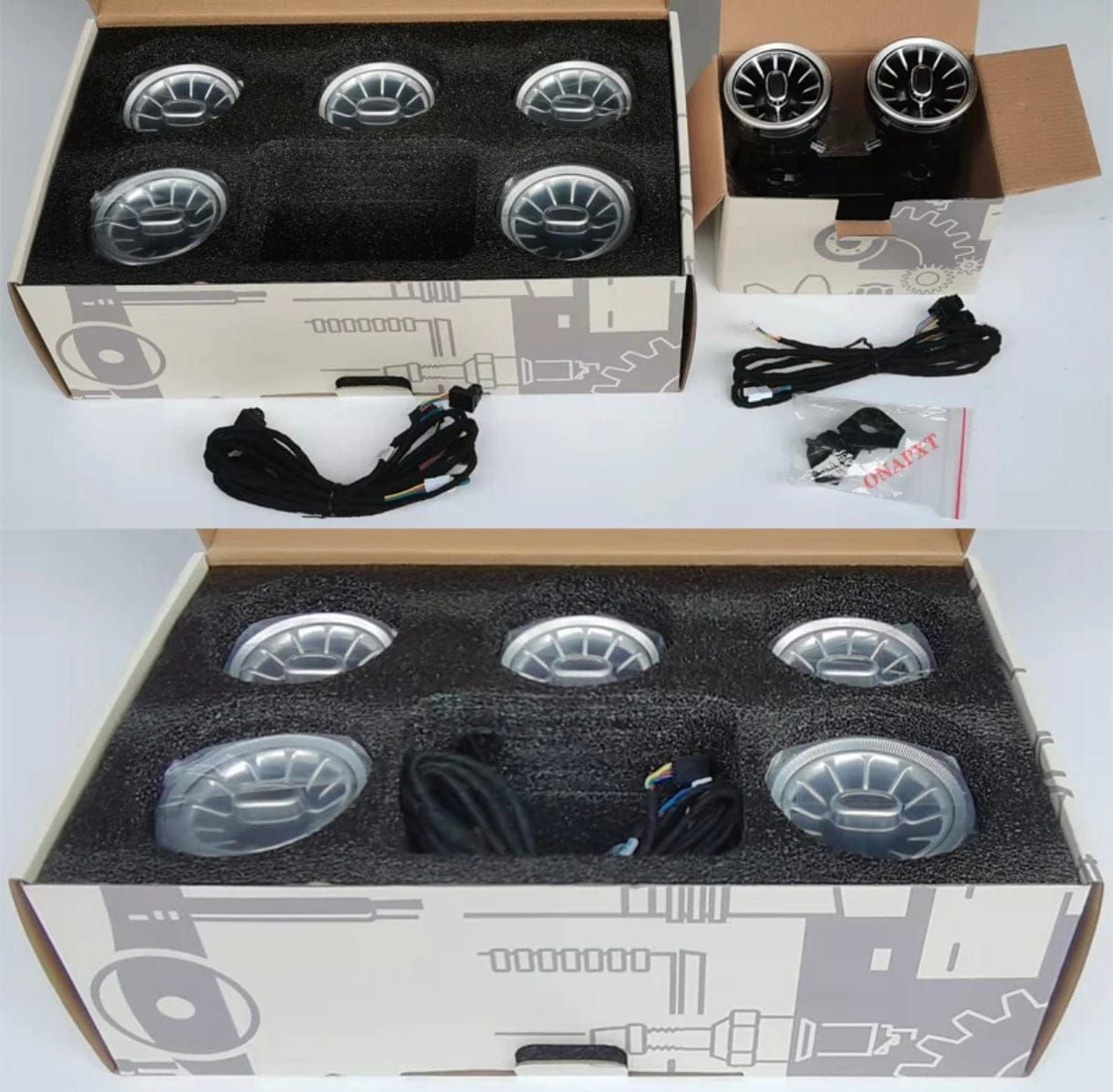 Kit ambiance Mercedes GLA W156 CLA W117 W176 W246 2013-2019 kit complet