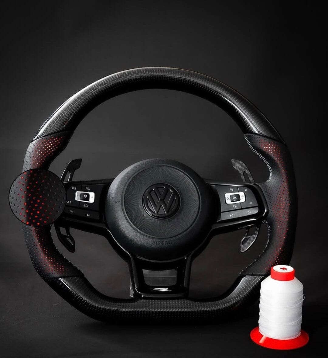 Volant Carbone pour Golf 7 Polo 5 Polo 6 Tiguan t-roc Golf 8 Volkswagen