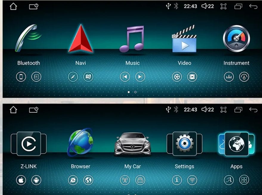 Systemcar67™Mercedes classe C CLA GLA W176, W117, 12 pouces 2012-2018