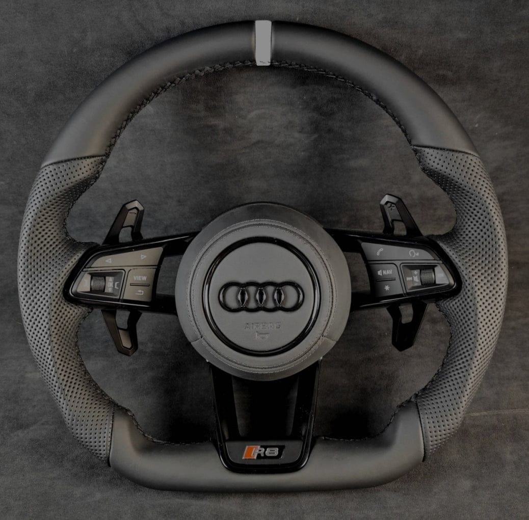 Systemcar67™Volant Audi avec airbag en cuir semi-kie , A3, A4B8, A5, S.