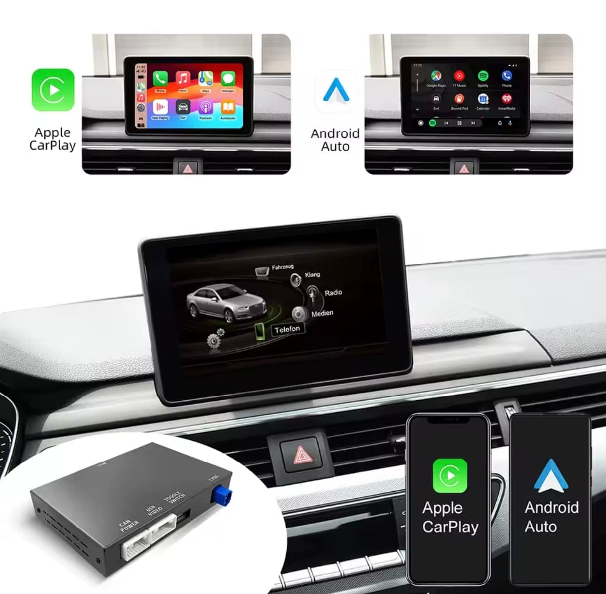 Systemcar67™ Boitier Carplay Audi A6 2010-2016 RMC