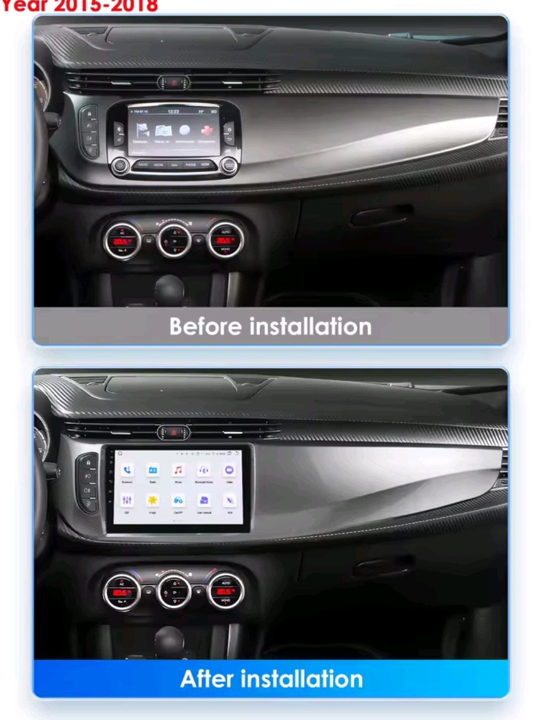 Systemcar67™ Alfa romeo Guillietta 2013-2019 Carplay Andorid 14 compatible Système Bose