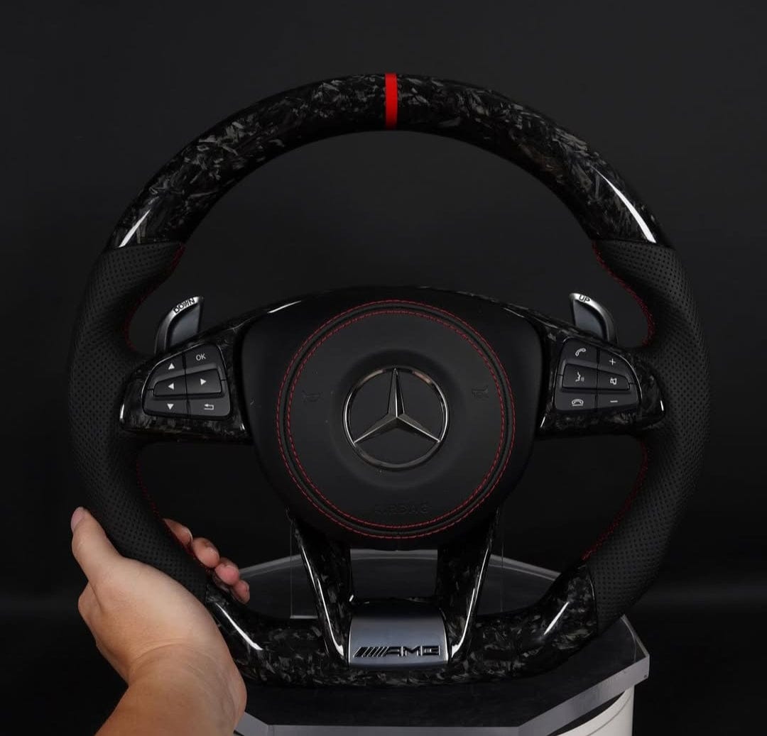 Systemcar67™ Volant Mercedes Carbone Forgé Plug Play