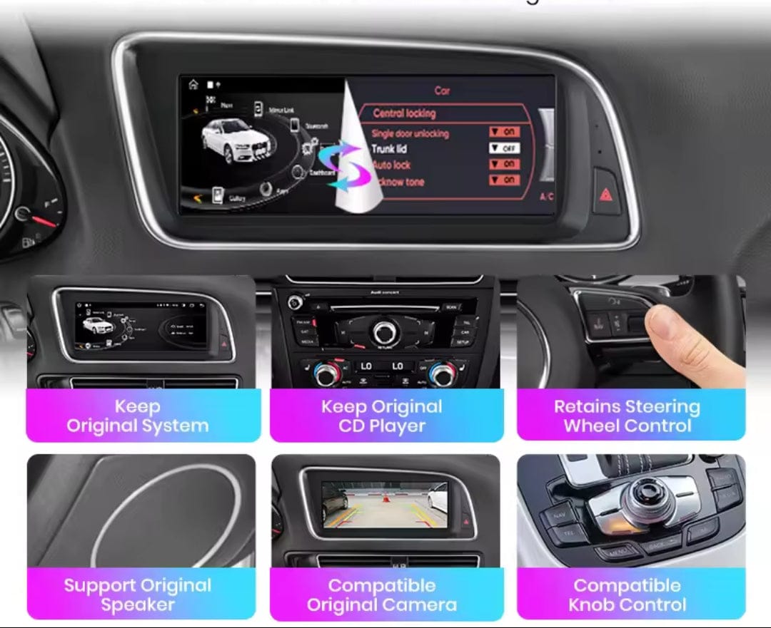 Systemcar67™ Audi Q5 Carplay sans fil Android 13 4G64 2008-2016