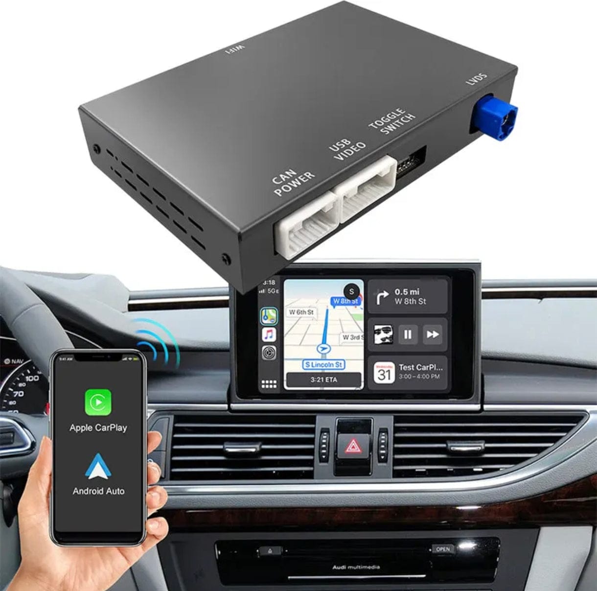 Systemcar67™ Boitier Carplay Audi A6 2010-2016 RMC