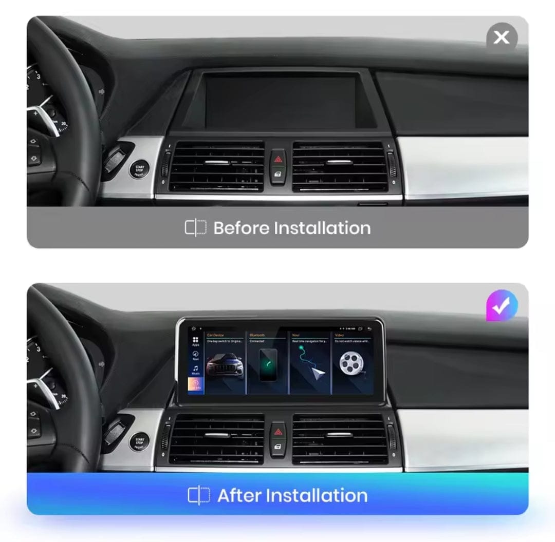 Systemcar67™ Carplay Bmw X5 X6 Android Auto Android 13 WiFi bluetooth play store youtube Netflix CCC