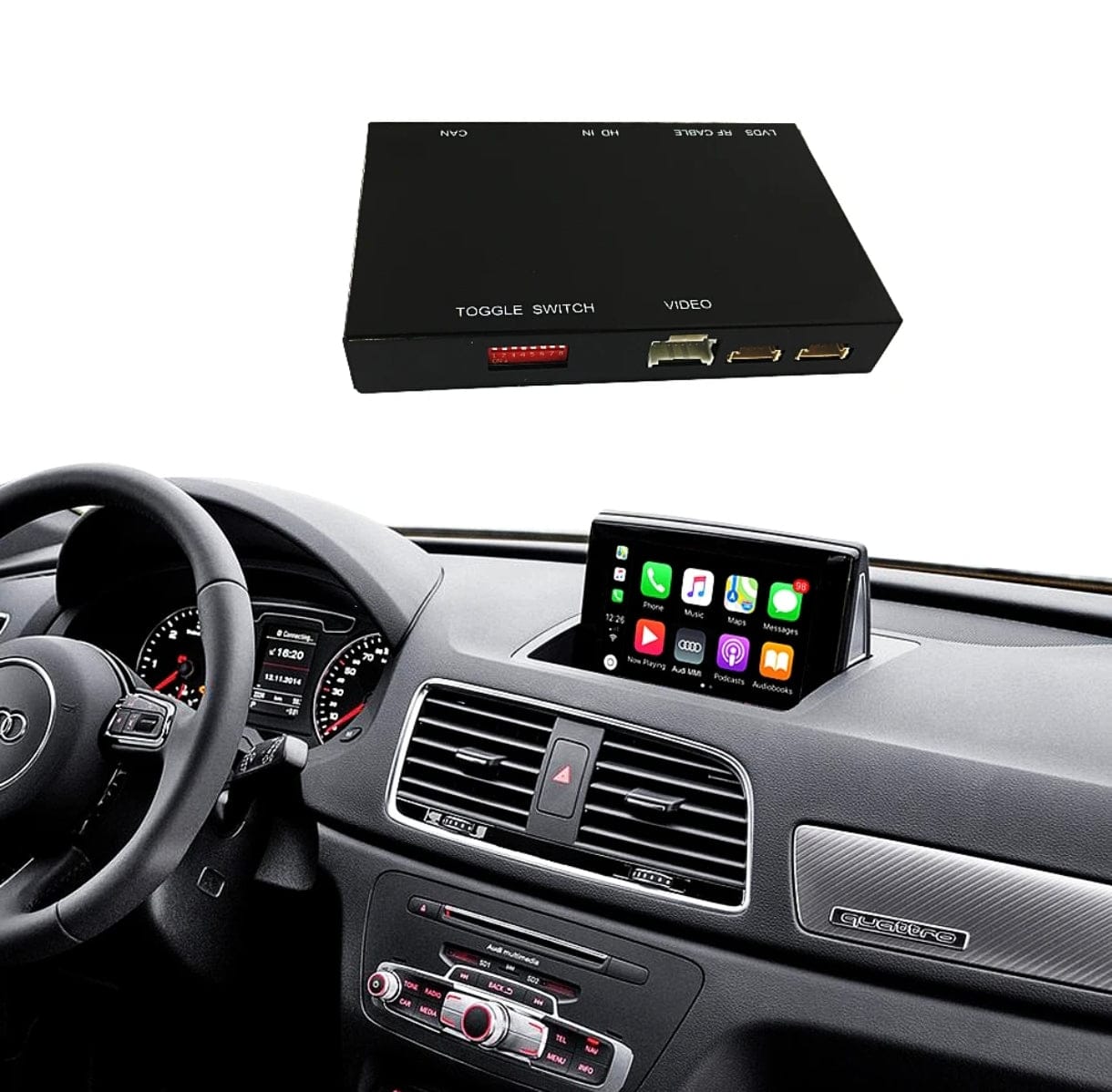 Systemcar67™ Boitier Carplay Audi Q3 2011-2018 Système MMI