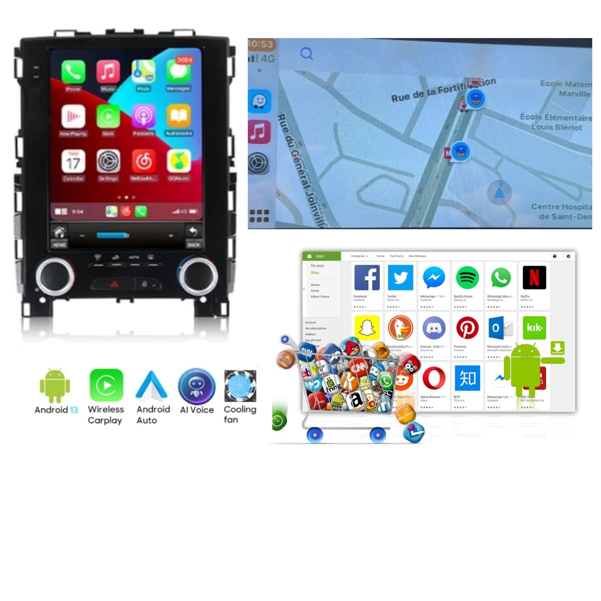 Systemcar67™ Carplay Reunaut Megane 4 Android13 2017-2019